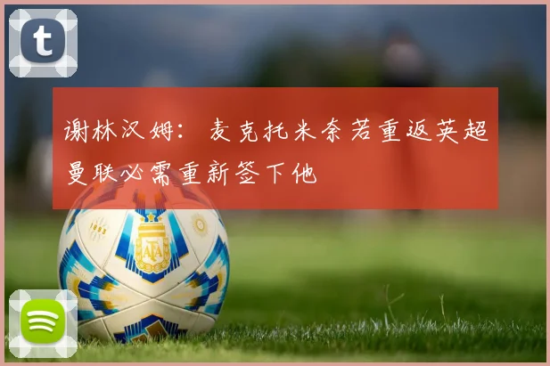 谢林汉姆：麦克托米奈若重返英超曼联必需重新签下他